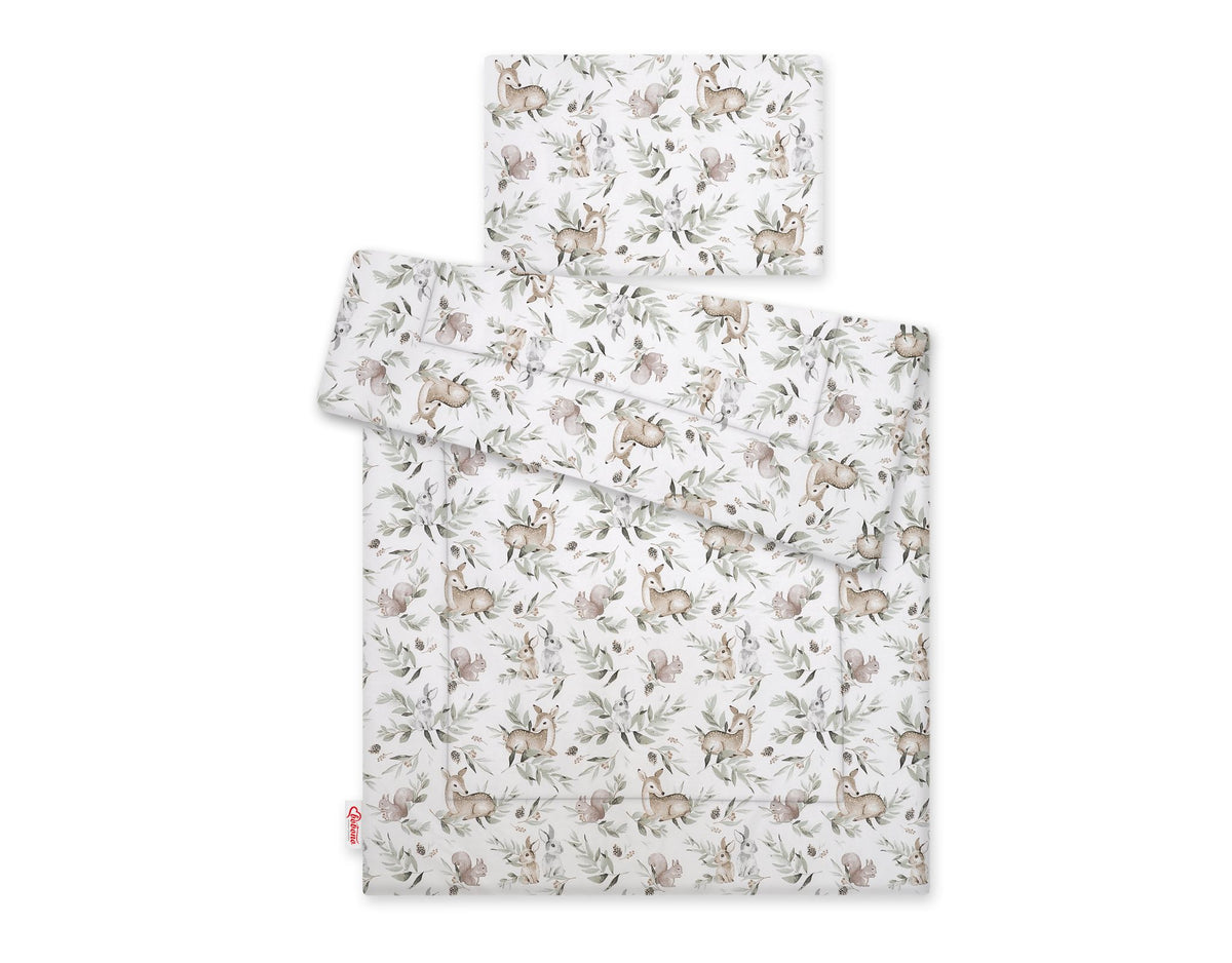 Bedding set 2-pcs with filling 135x100 cm - woodland olive