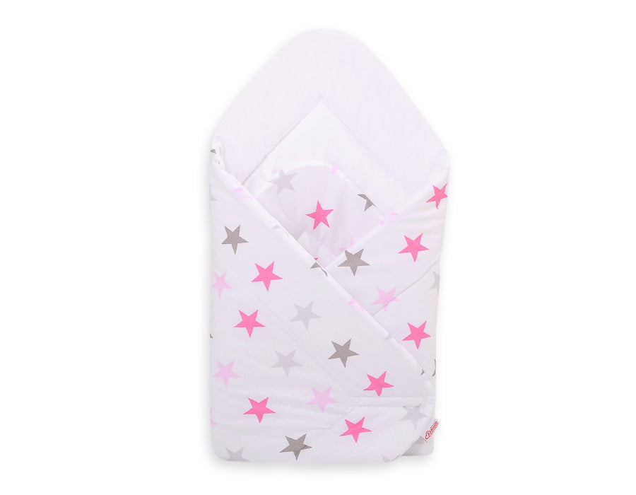 Baby nest - Grey-pink stars