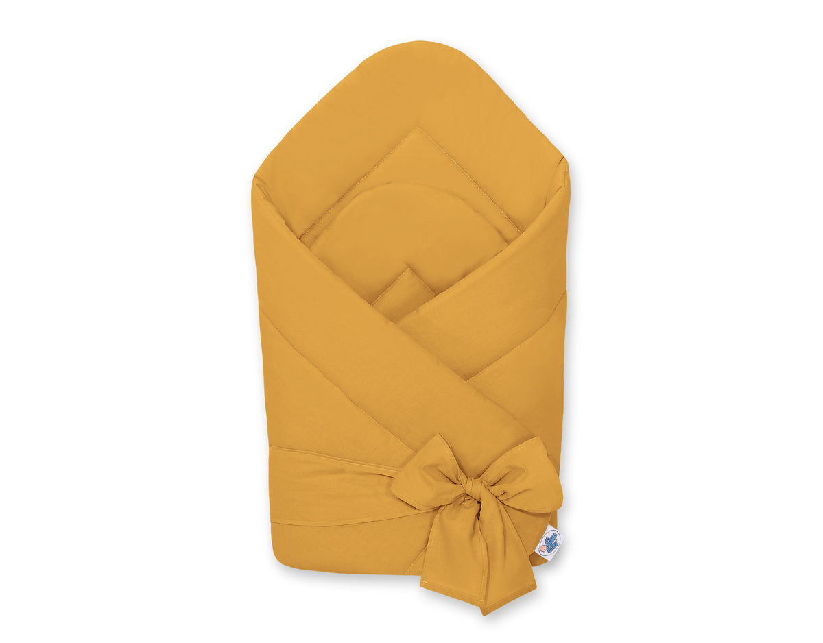 Baby nest with bow - honey yellow