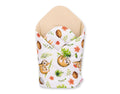 Baby nest with stiffening - sloths beige/beige