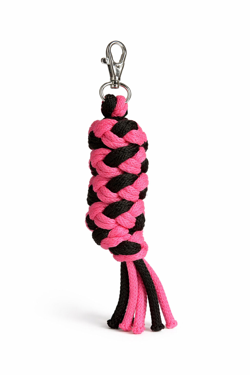 Tether for Hobby Horse made of double-twine cord - black-dark pink