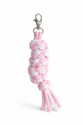 Tether for Hobby Horse made of double-twine cord - white-pink