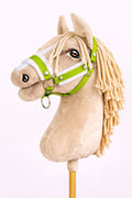 The adjustable halter for Hobby Horse A3 - lime with white furry