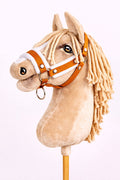 The adjustable halter for Hobby Horse A3 - ginger with white furry