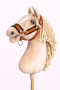 The adjustable halter for Hobby Horse A3 - ginger with black furry