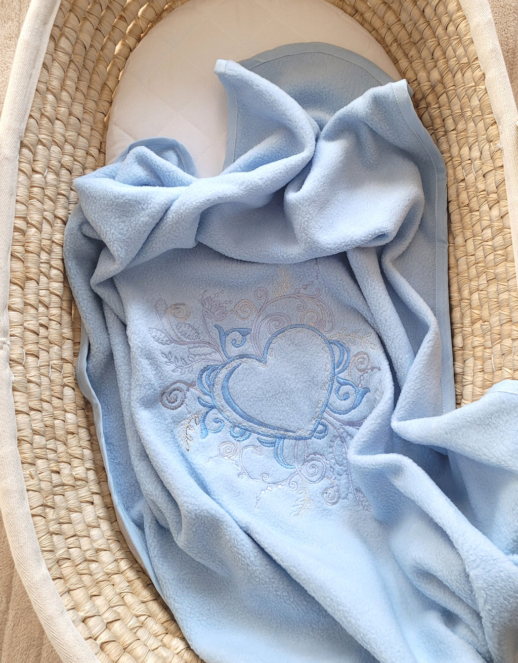 Polar fleece blanket for babies - Chic blue