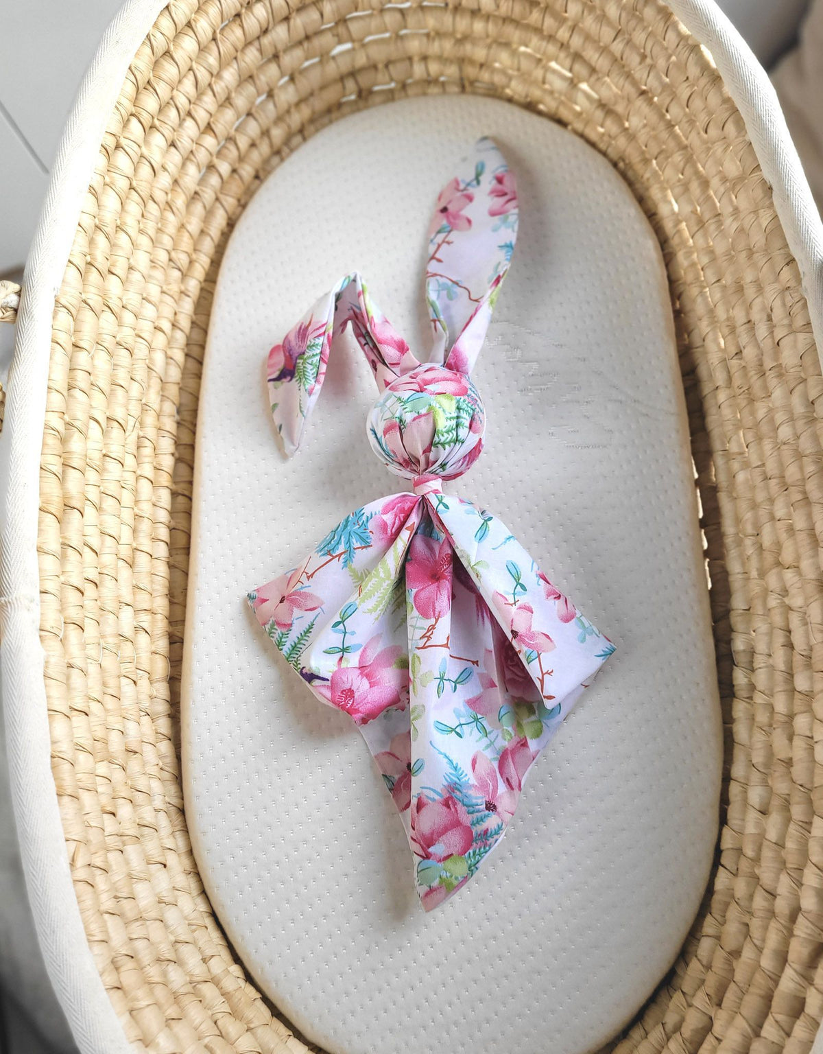 DOUDOU Soft cosy cuddly bunny blanket in cotton - Hummingbirds