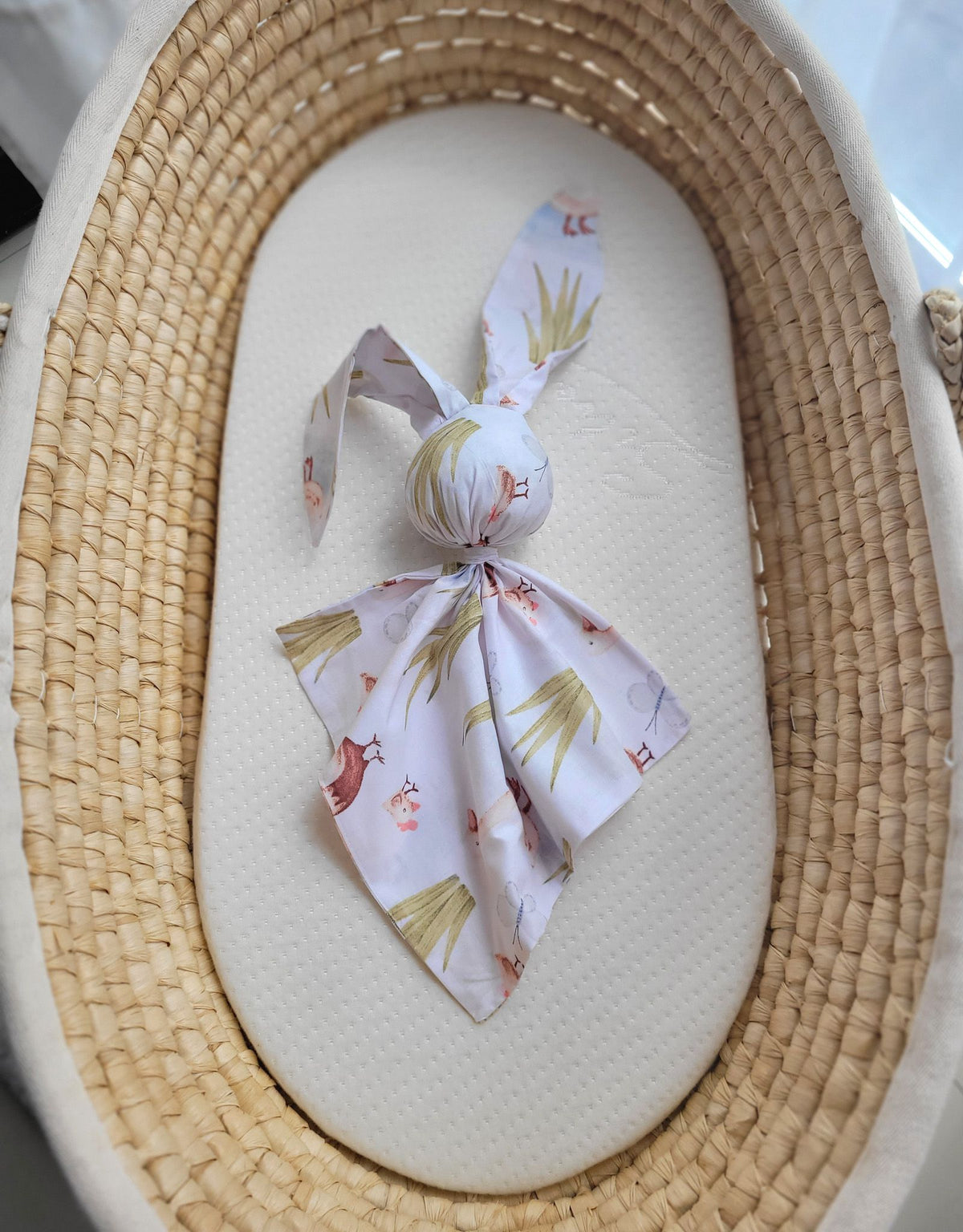 DOUDOU Soft cosy cuddly bunny blanket in cotton - In the country