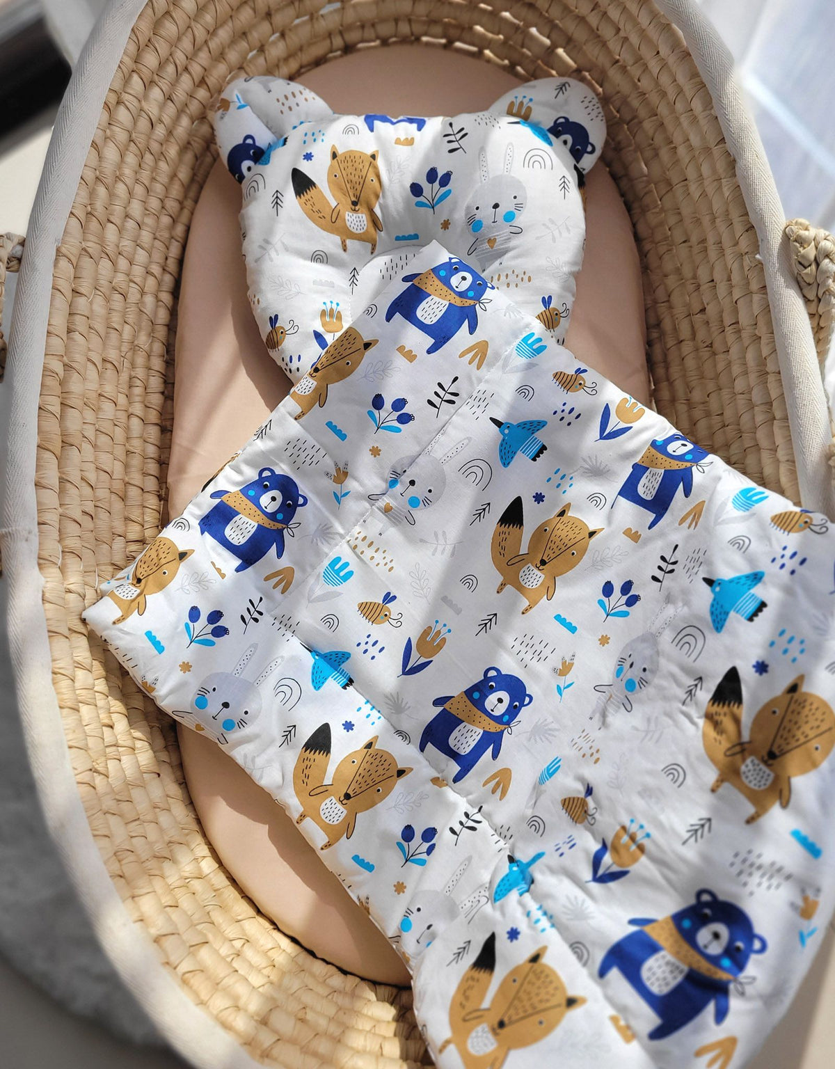 Duvet with pillow Teddy - 2pcs set - navy blue bears