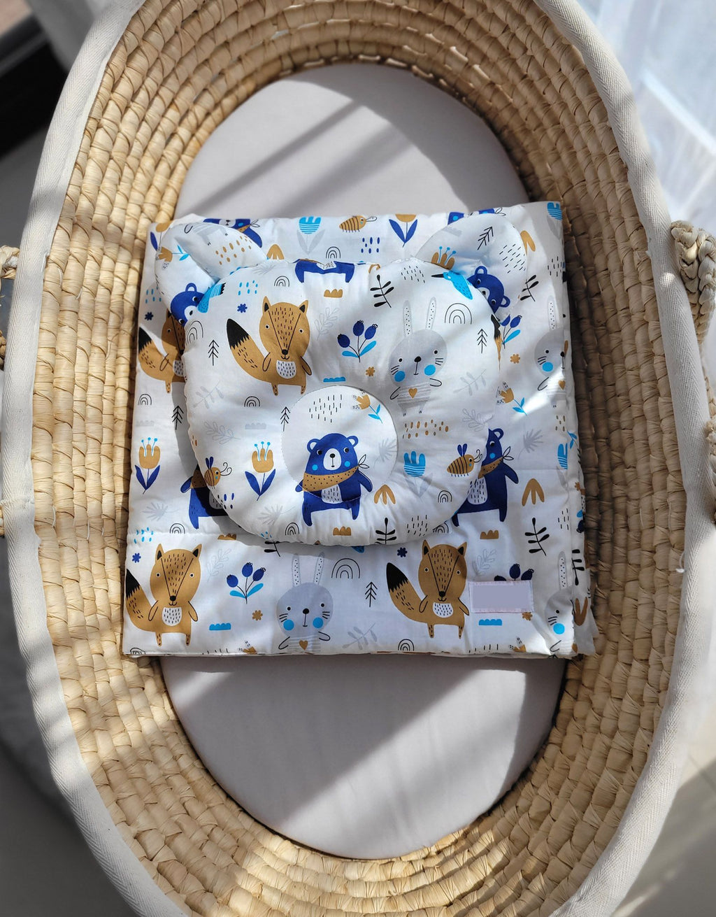 Duvet with pillow Teddy - 2pcs set - navy blue bears