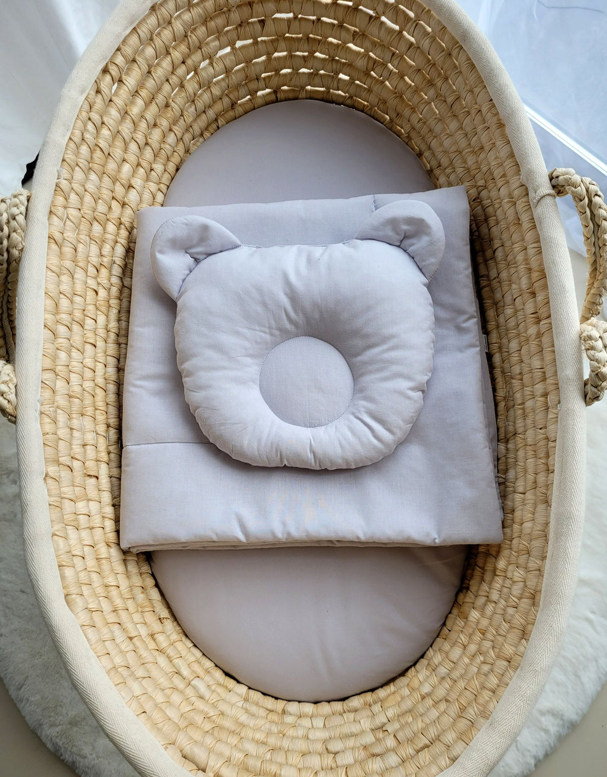 Blanket with pillow - 2pcs set - gray