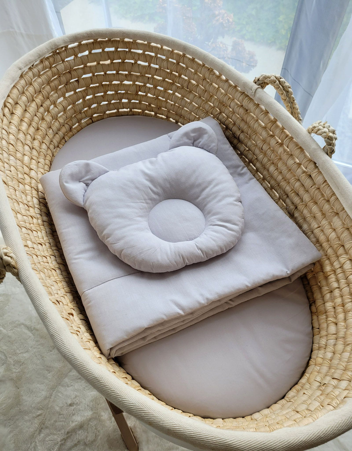 Blanket with pillow - 2pcs set - gray