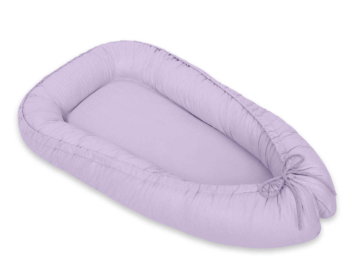 Baby nest double-sided Premium Cocoon for infants MY SWEET BABY- lila
