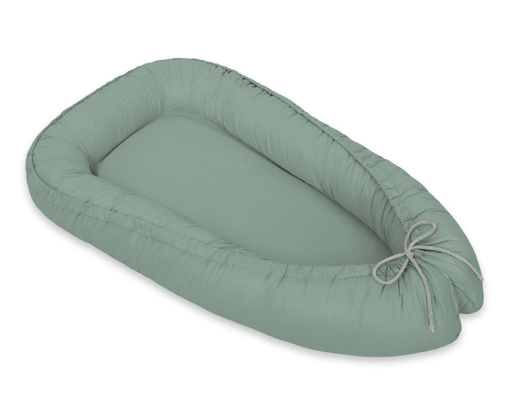 Baby nest double-sided Premium Cocoon for infants MY SWEET BABY- pastel green