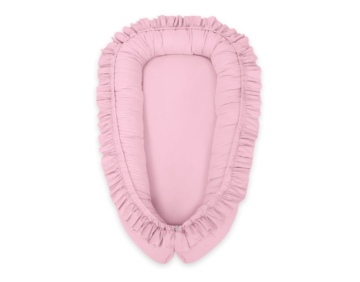 Baby nest Premium Cocoon for infants with a ruffle MY SWEET BABY- pink