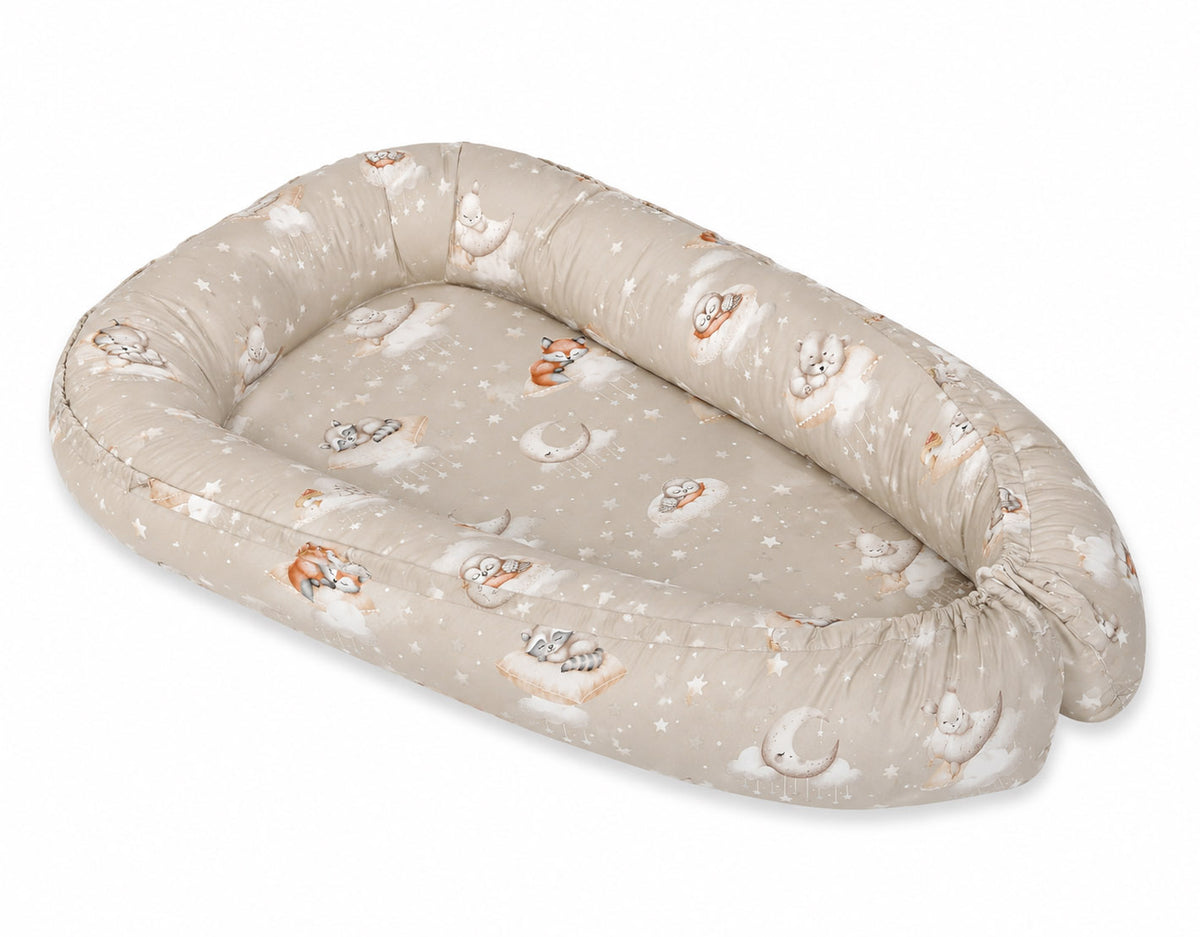 Baby nest double-sided Premium Cocoon for infants MY SWEET BABY- Twinkle Woodland