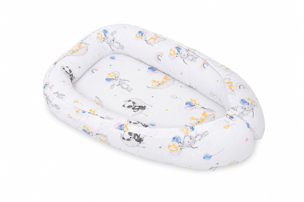 Baby nest double-sided Premium Cocoon for infants MY SWEET BABY- Balloons
