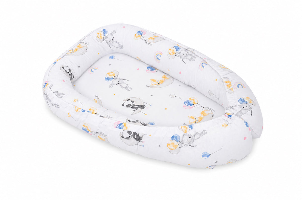 Baby nest double-sided Premium Cocoon for infants MY SWEET BABY- Balloons