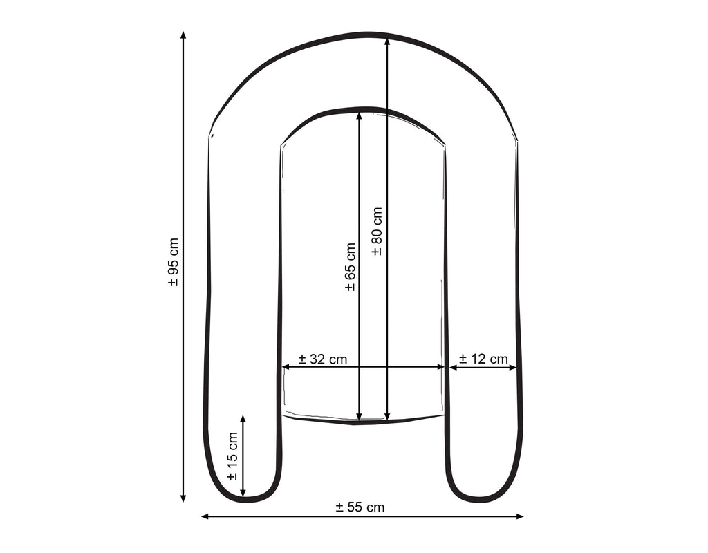 Baby nest double-sided Premium Cocoon for infants BOBONO- hedgehogs grey