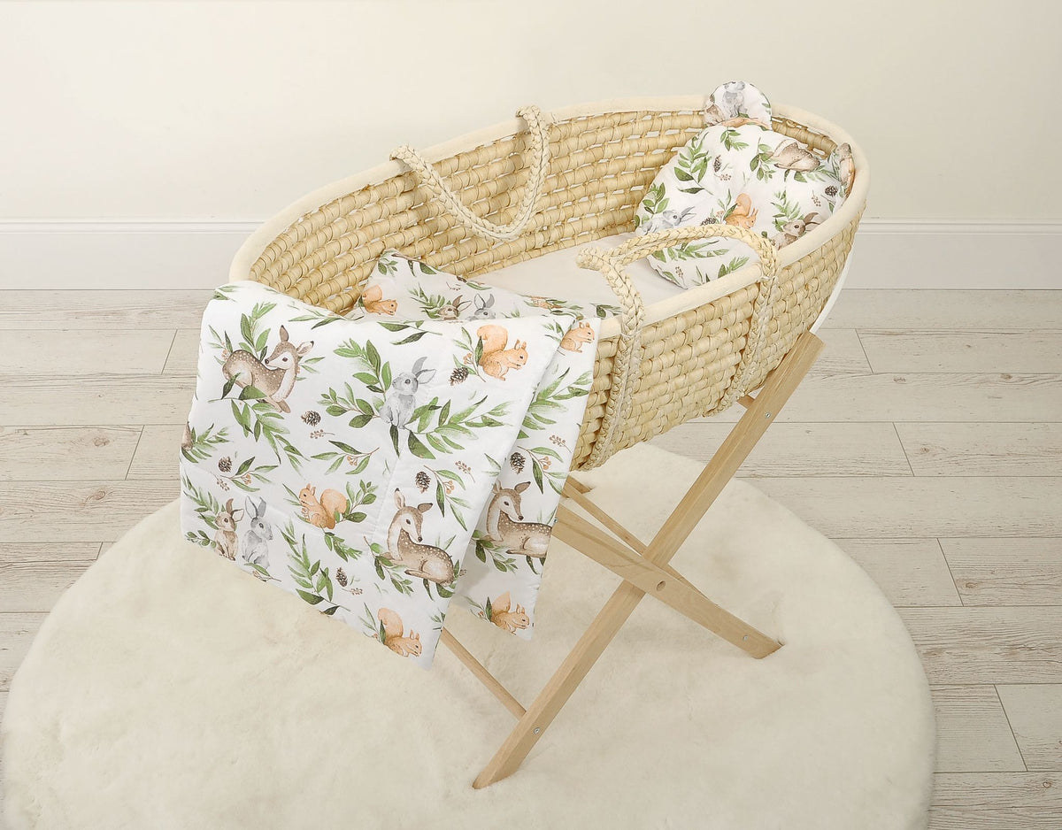 Duvet with pillow Teddy - 2pcs set - woodland green