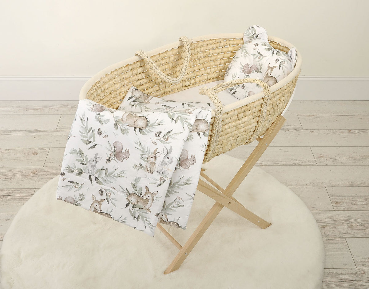 Duvet with pillow Teddy - 2pcs set - woodland olive