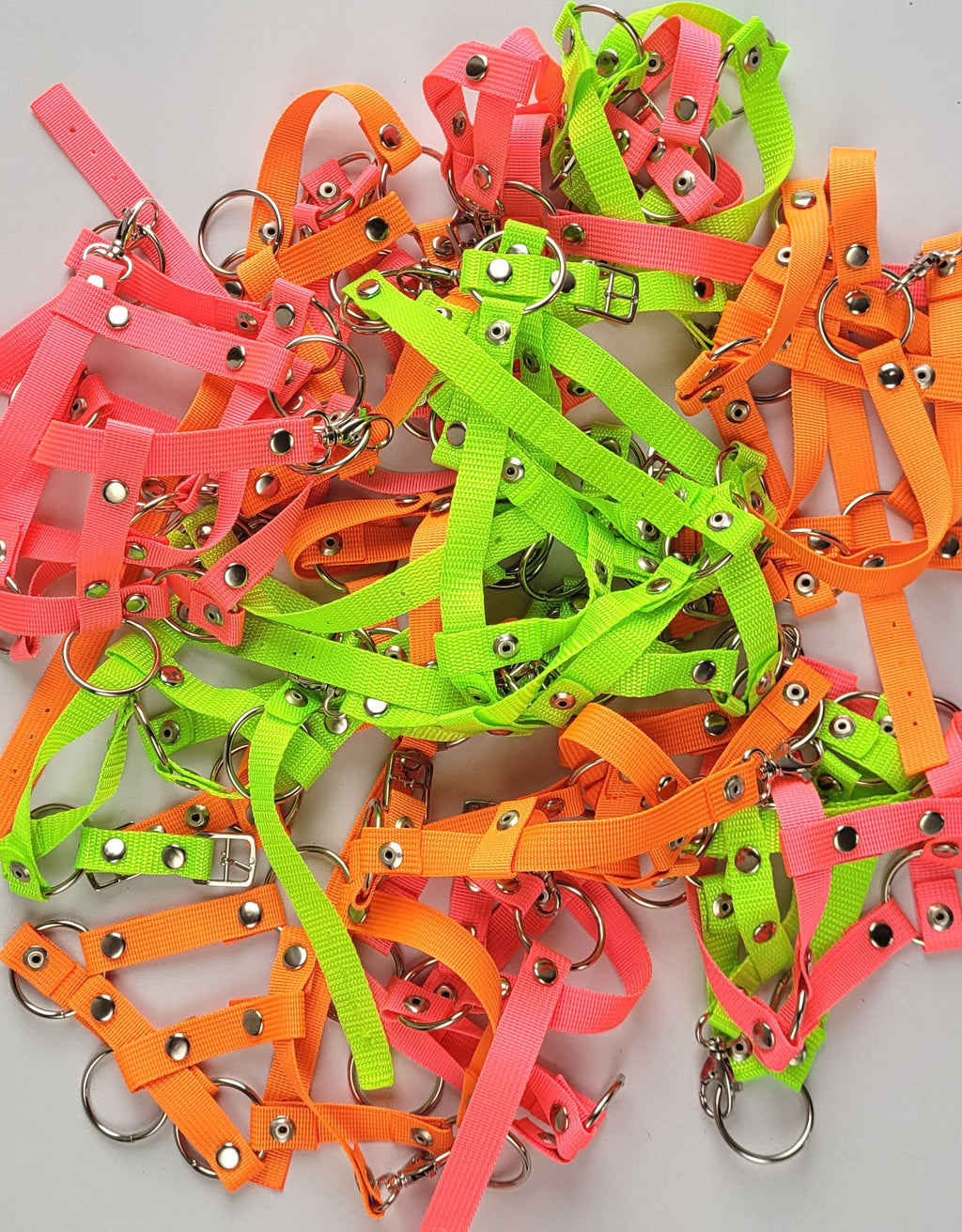 Hobby Horse reins for halters - neon pink