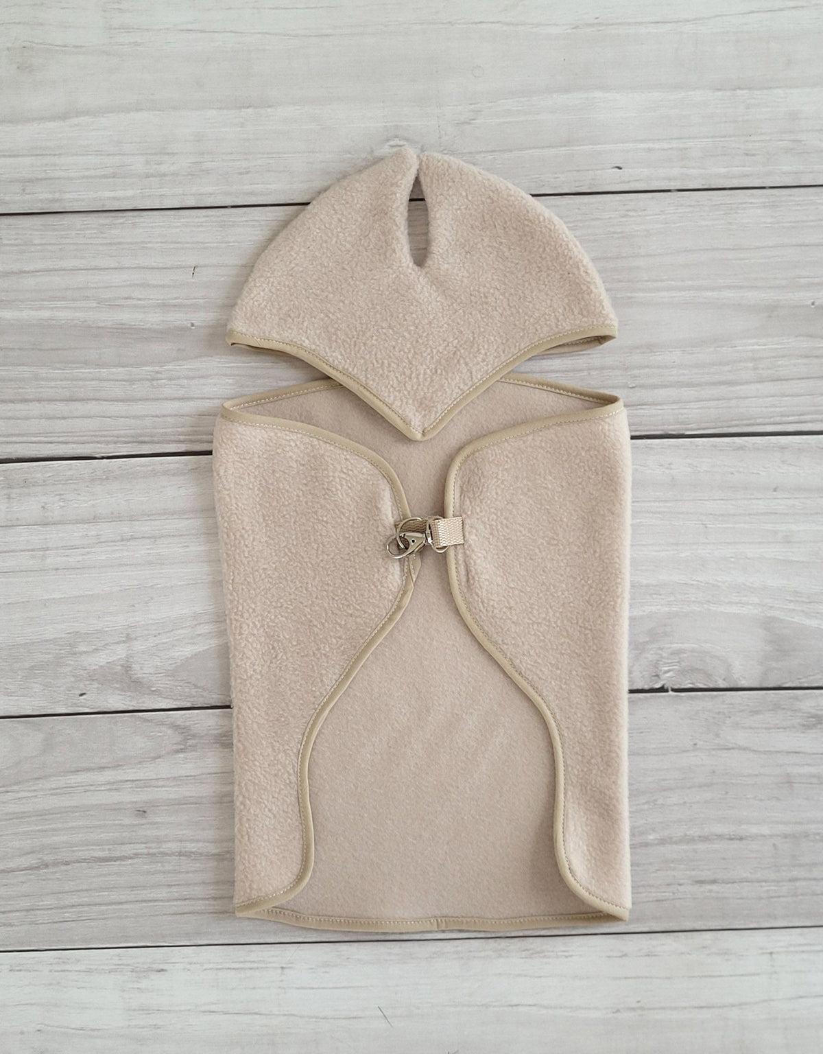 Set for Hobby Horse A3: Fleece blanket + earmuffs - beige