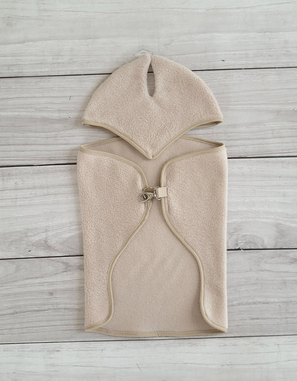 Set for Hobby Horse A4 and A5: Fleece blanket + earmuffs - beige