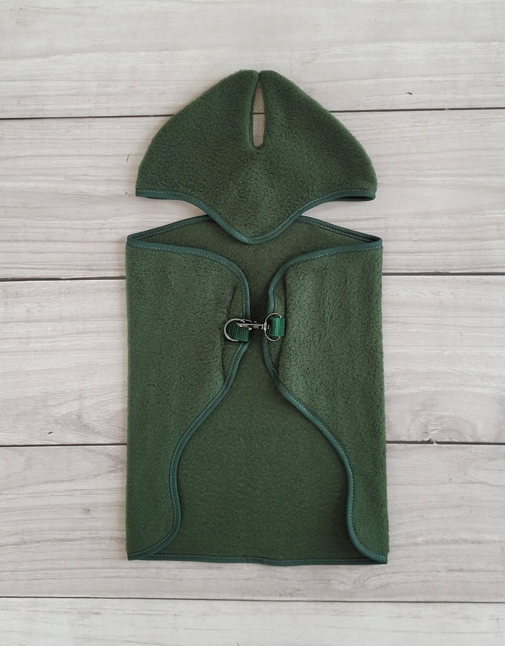 Set for Hobby Horse A3: Fleece blanket + earmuffs - bottle green