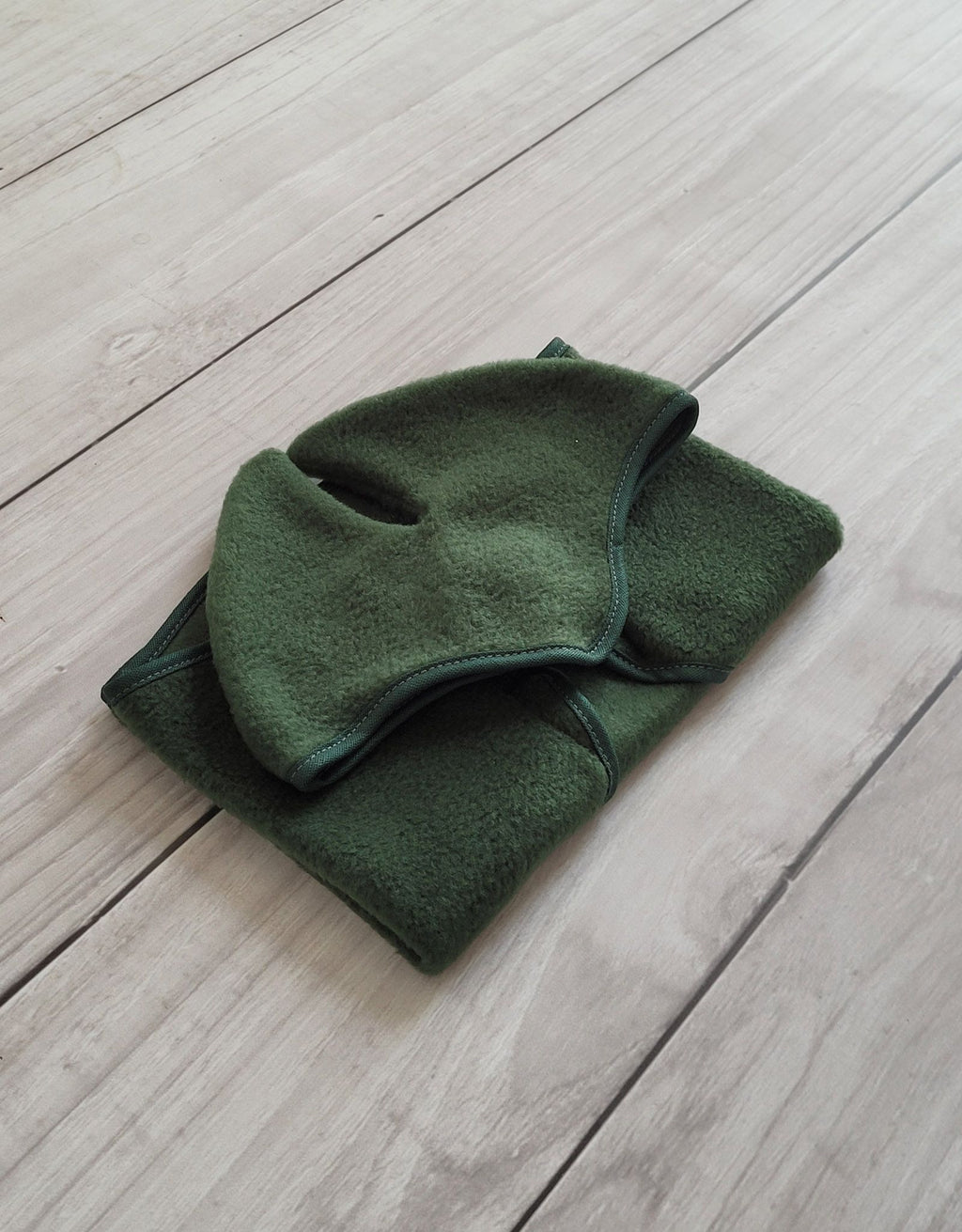 Set for Hobby Horse A3: Fleece blanket + earmuffs - bottle green