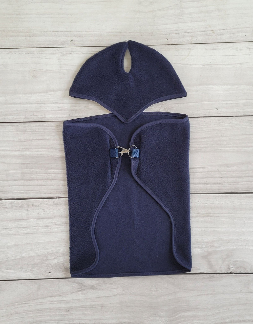 Set for Hobby Horse A3: Fleece blanket + earmuffs - denim