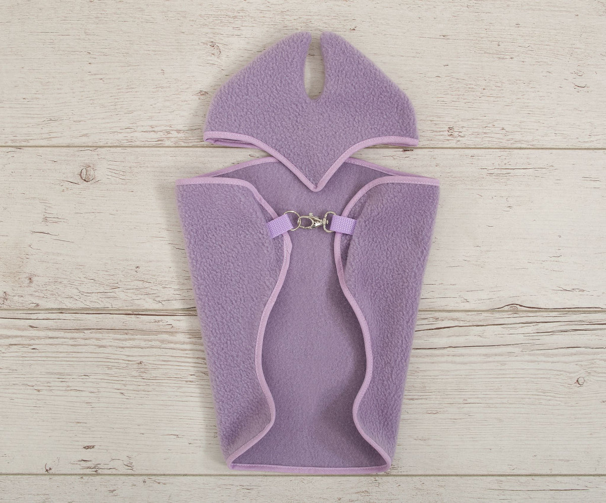 Set for Hobby Horse A4 and A5: Fleece blanket + earmuffs - lila