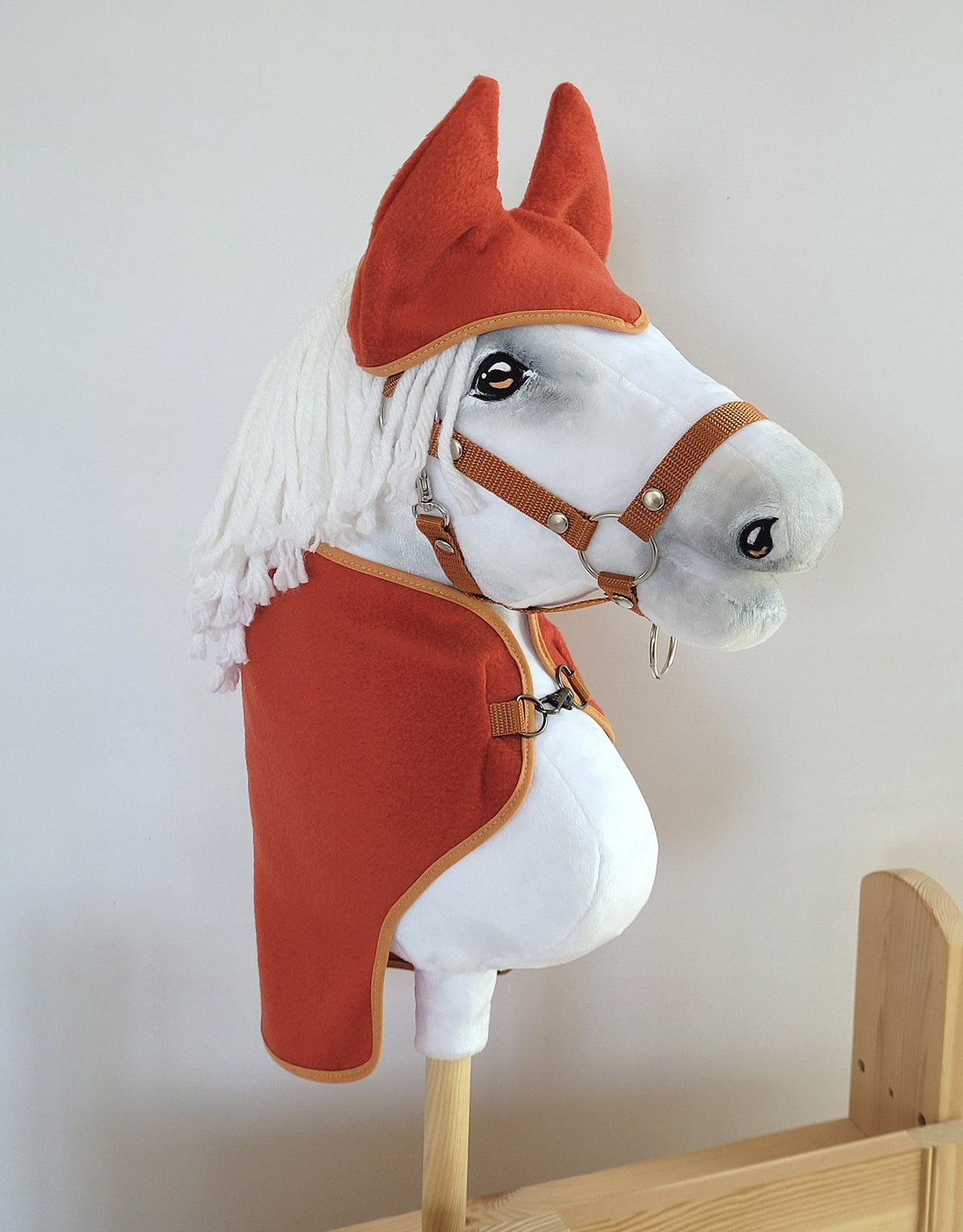 Set for Hobby Horse A4 and A5: Fleece blanket + earmuffs - ginger