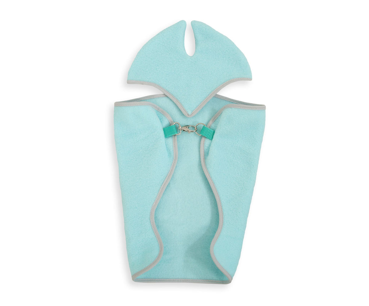 Set for Hobby Horse A3: Fleece blanket + earmuffs - light mint