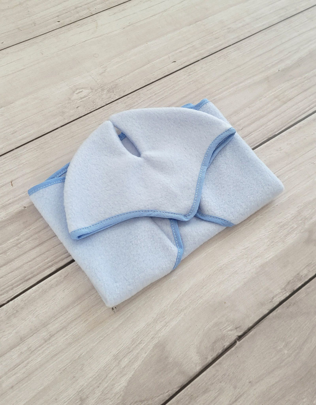 Set for Hobby Horse A4 and A5: Fleece blanket + earmuffs - light blue
