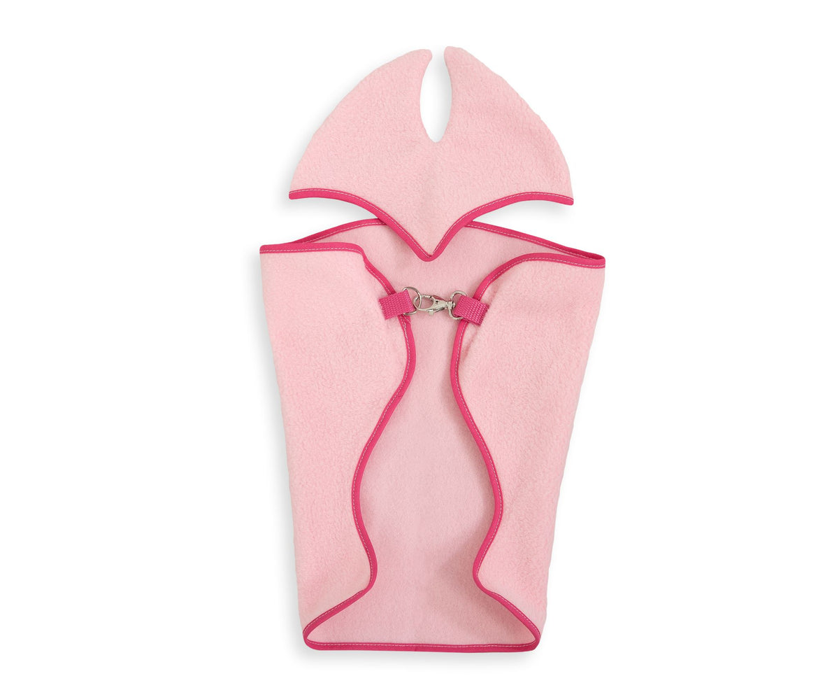 Set for Hobby Horse A3: Fleece blanket + earmuffs - light pink