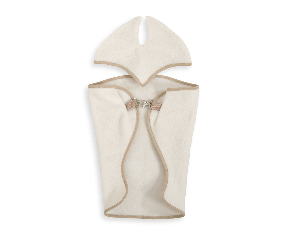 Set for Hobby Horse A3: Fleece blanket + earmuffs - cream