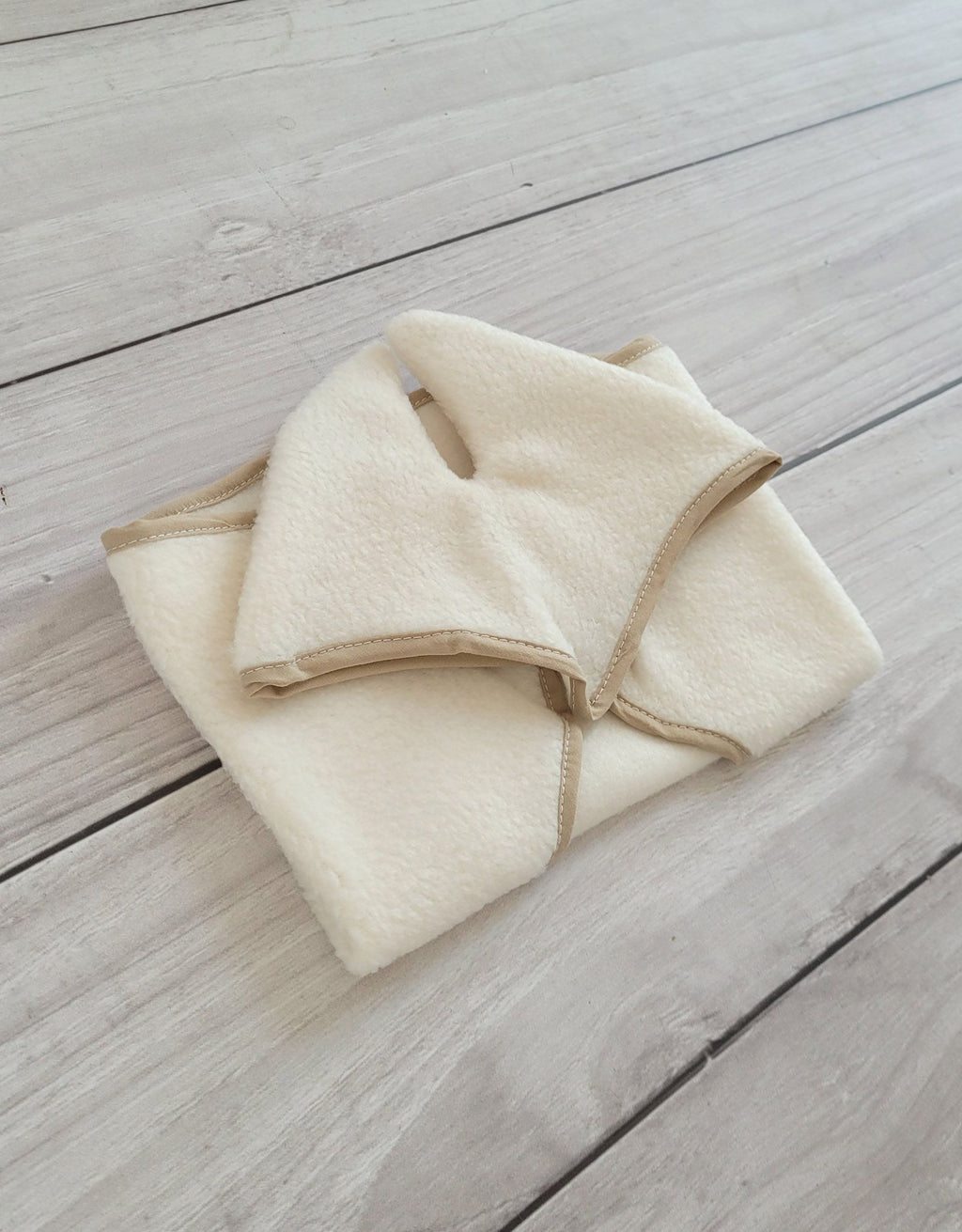 Set for Hobby Horse A3: Fleece blanket + earmuffs - cream