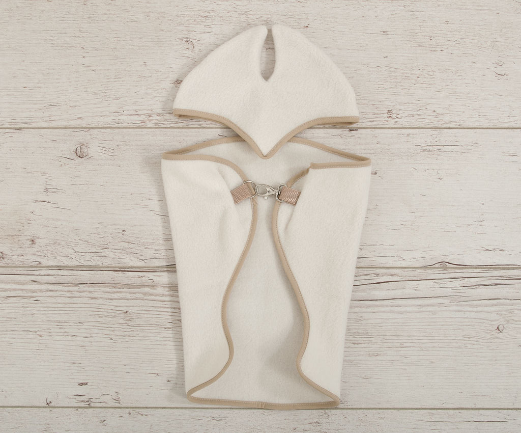 Set for Hobby Horse A4 and A5: Fleece blanket + earmuffs - cream