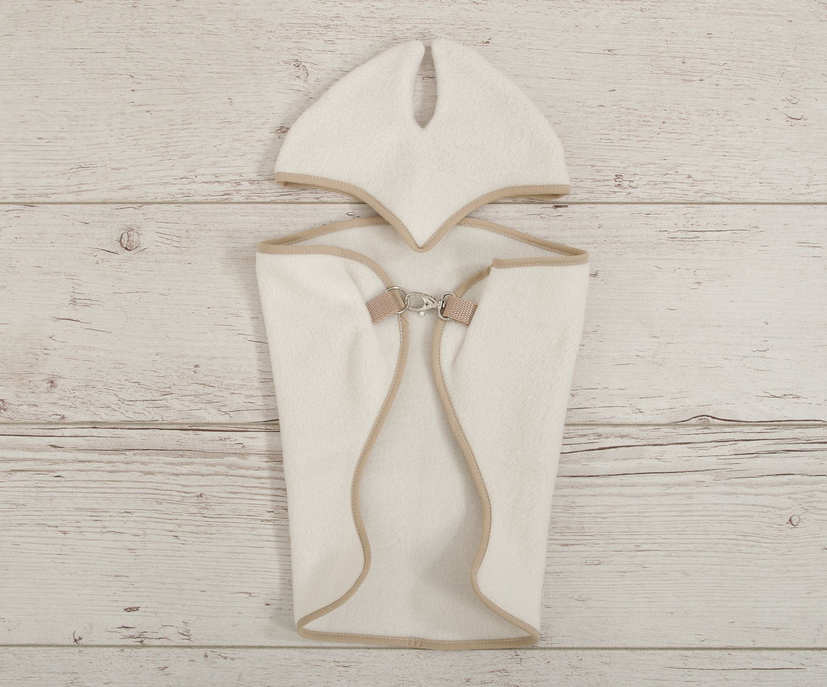 Set for Hobby Horse A4 and A5: Fleece blanket + earmuffs - cream