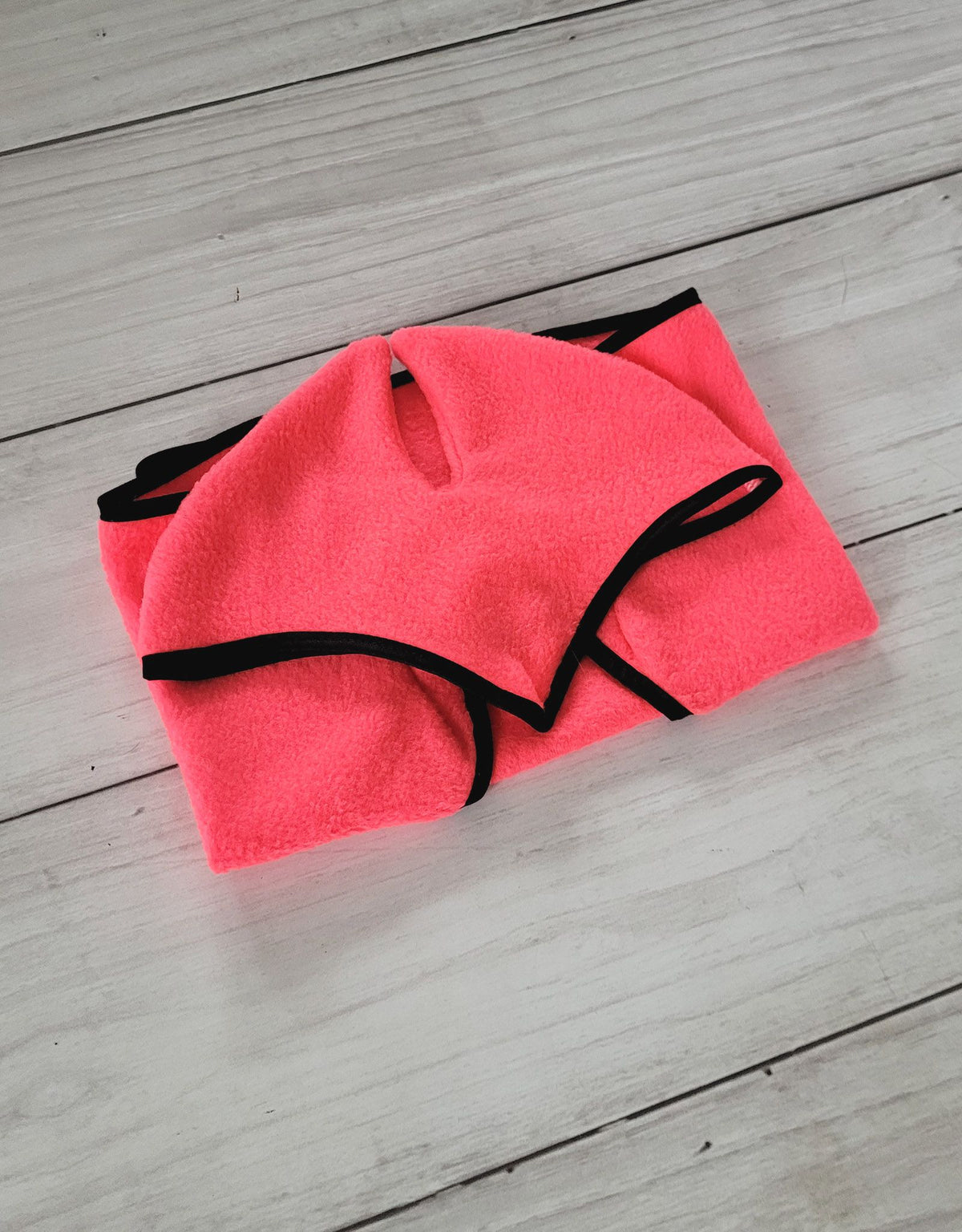 Set for Hobby Horse A4 and A5: Fleece blanket + earmuffs - neon pink