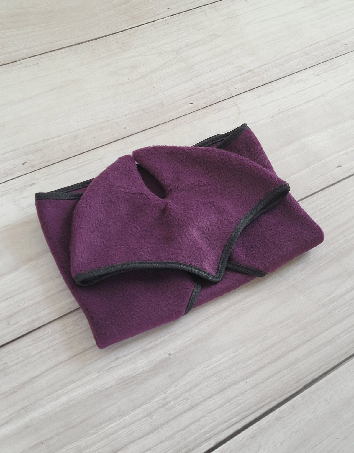 Set for Hobby Horse A4 and A5: Fleece blanket + earmuffs - plum