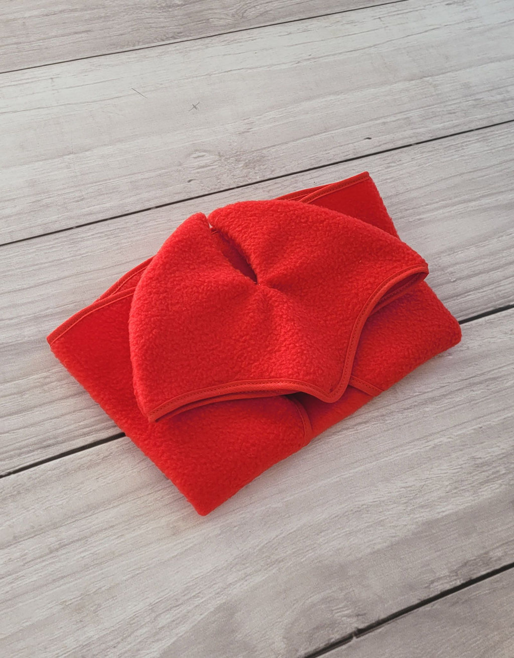 Set for Hobby Horse A4 and A5: Fleece blanket + earmuffs - red