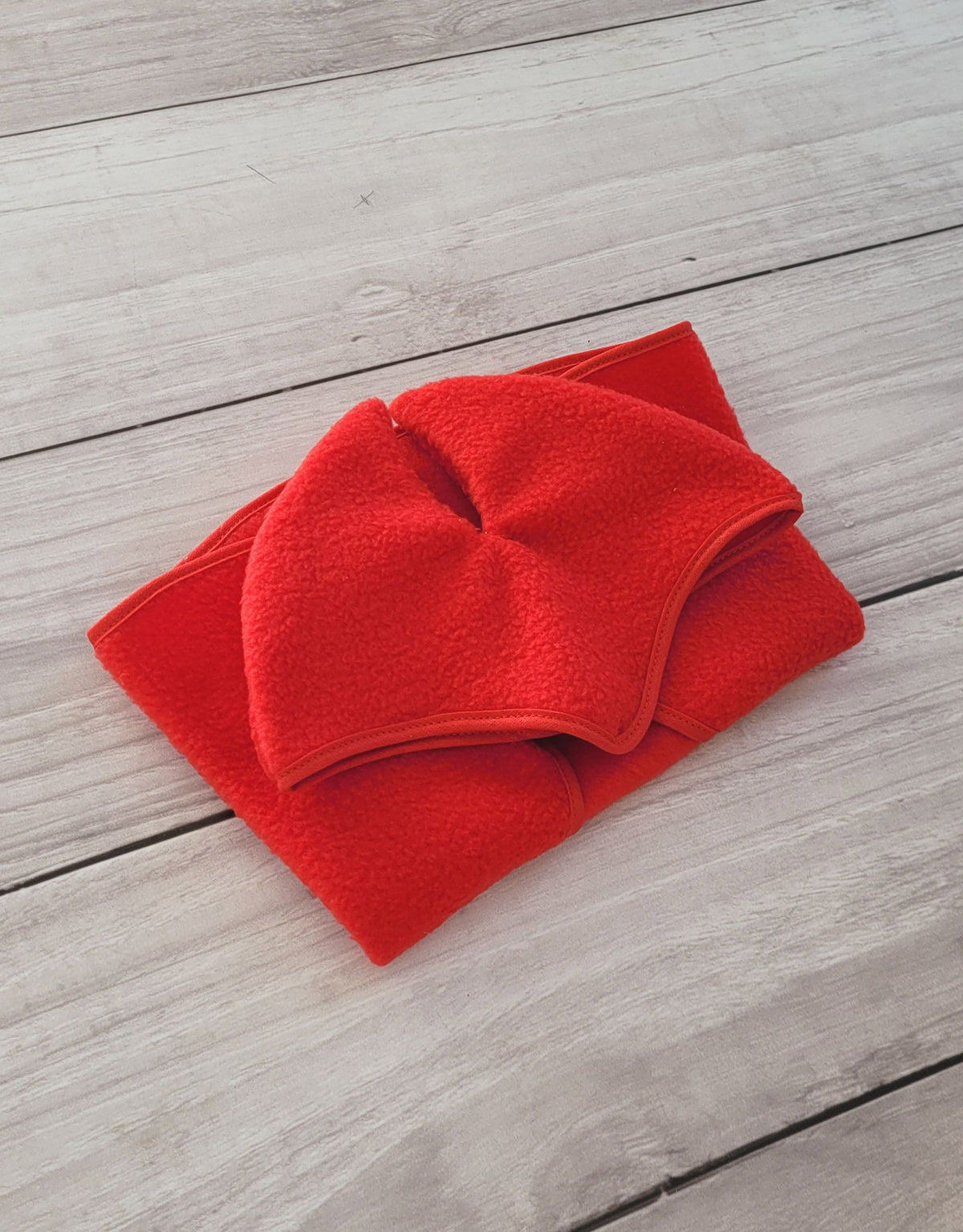 Set for Hobby Horse A4 and A5: Fleece blanket + earmuffs - red