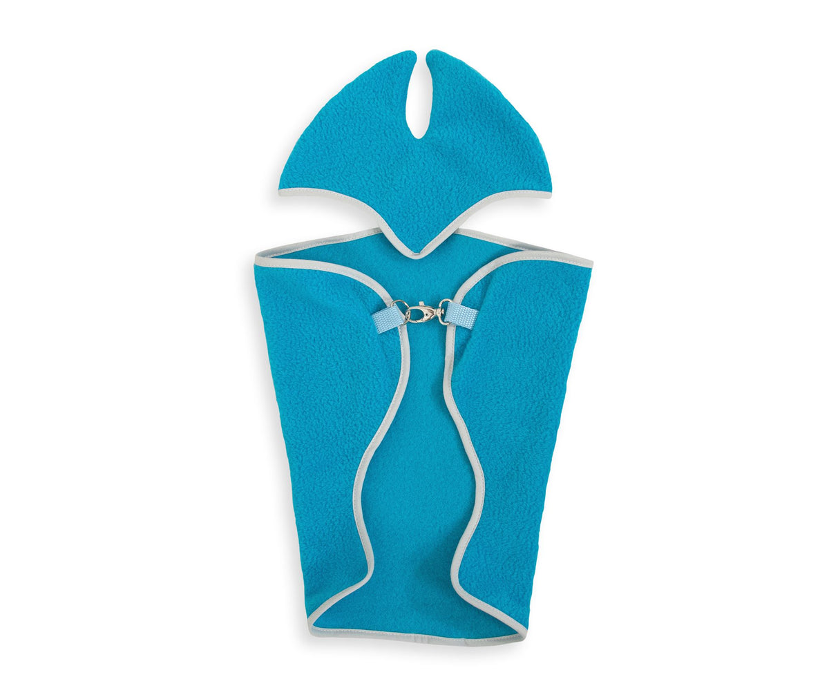 Set for Hobby Horse A3: Fleece blanket + earmuffs - turquoise