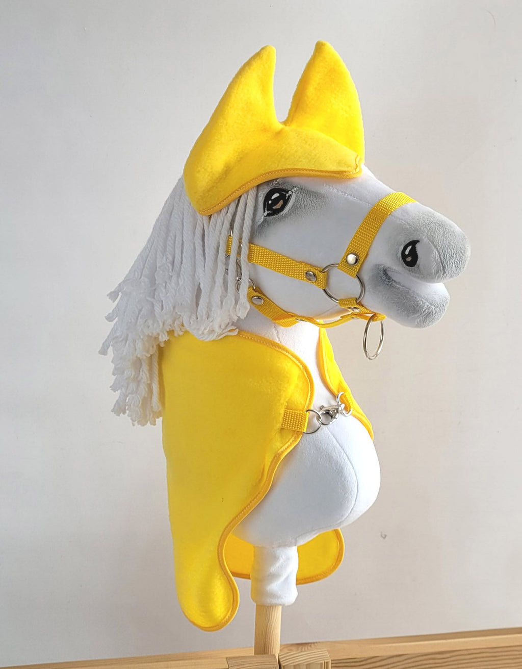 Set for Hobby Horse A3: Fleece blanket + earmuffs - yellow