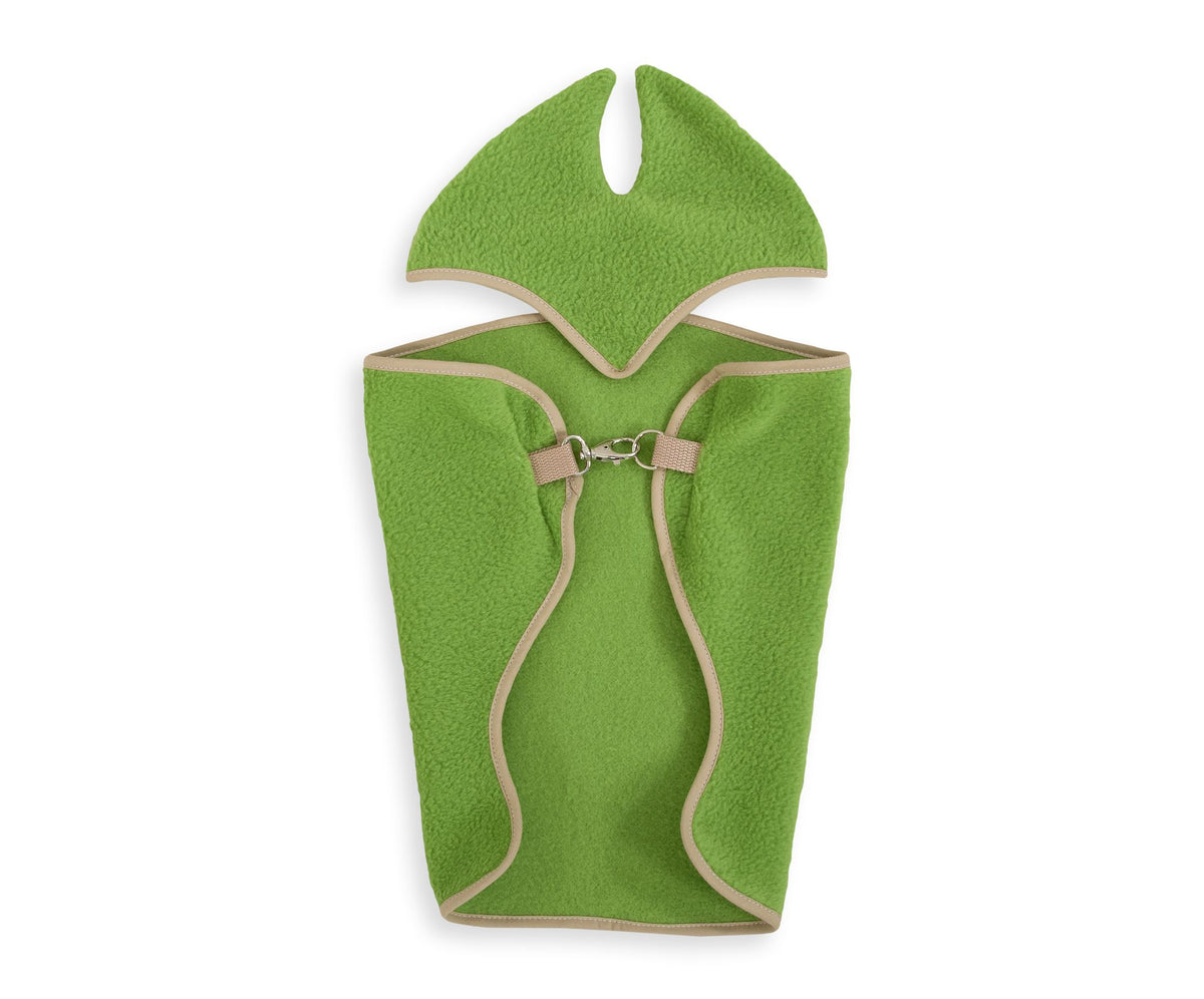 Set for Hobby Horse A3: Fleece blanket + earmuffs - light green