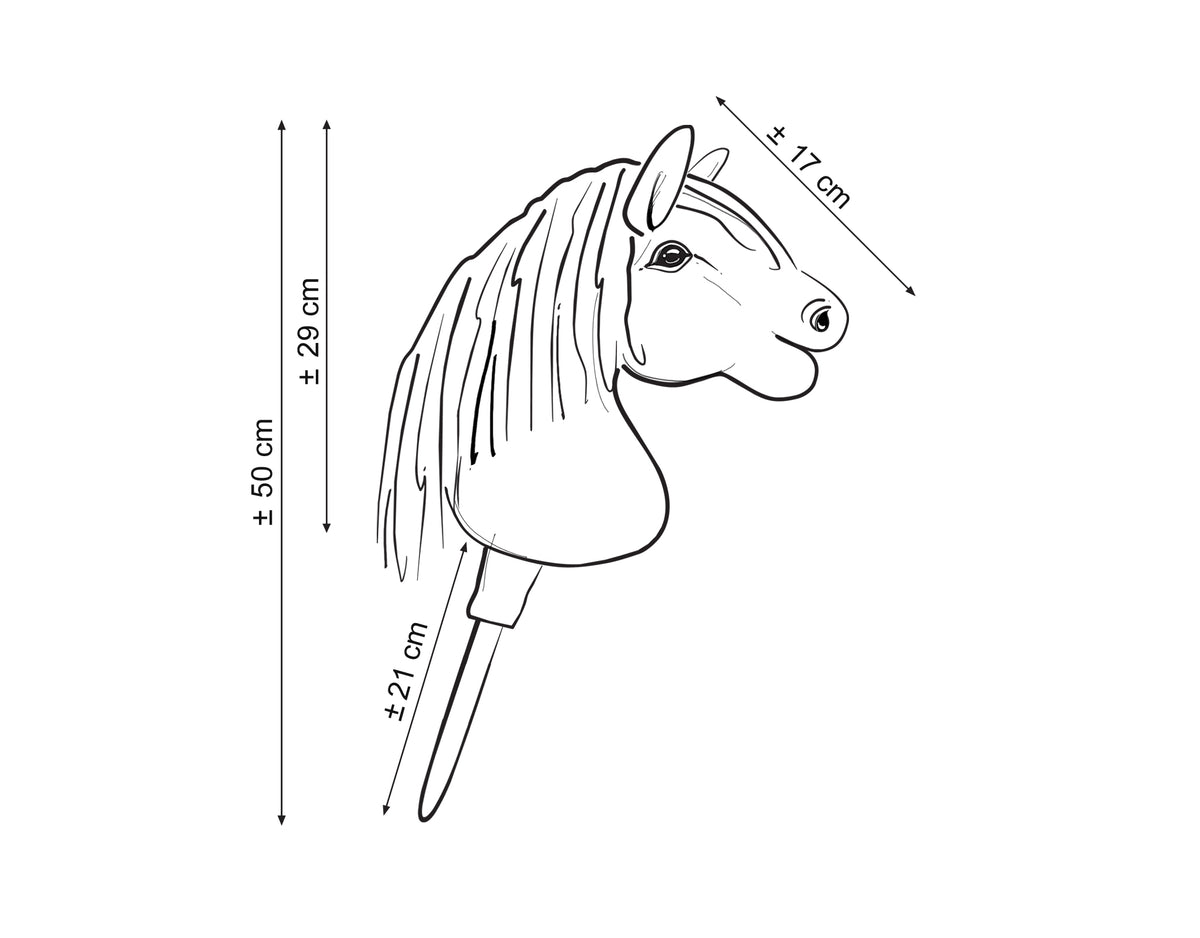 Horse on a stick Super Hobby Horse Premium dark bay horse A5