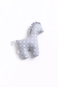 LUCKY Horse - a soft first cuddly toy - Dots on a gray