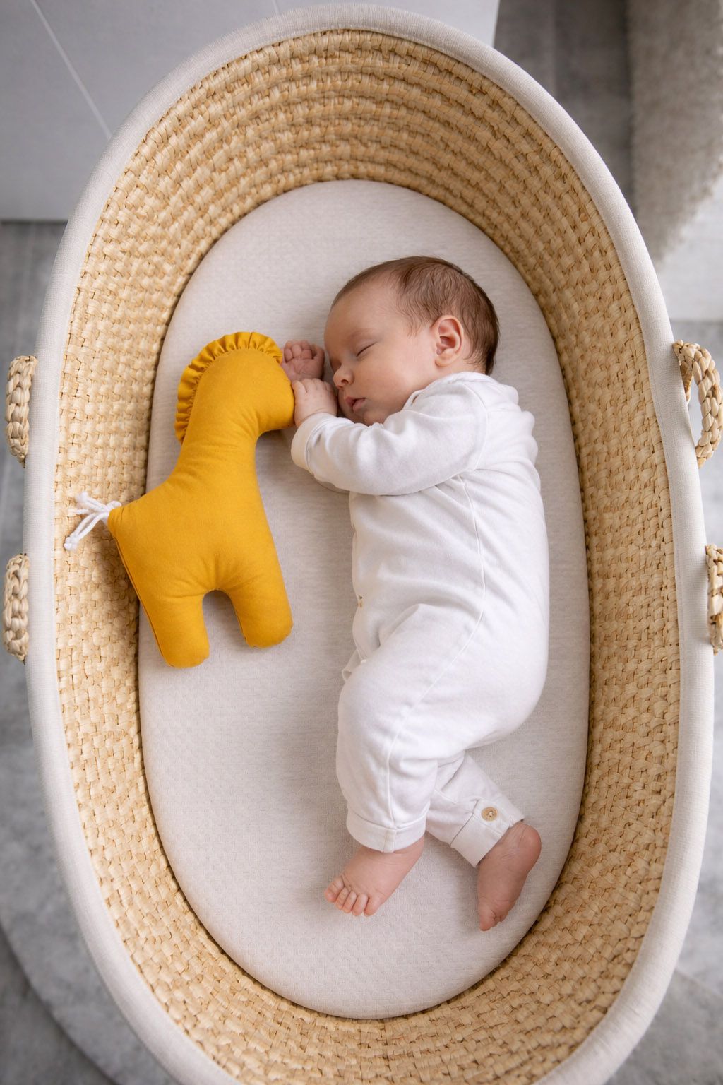 LUCKY Horse - a soft first cuddly toy - Honey yellow